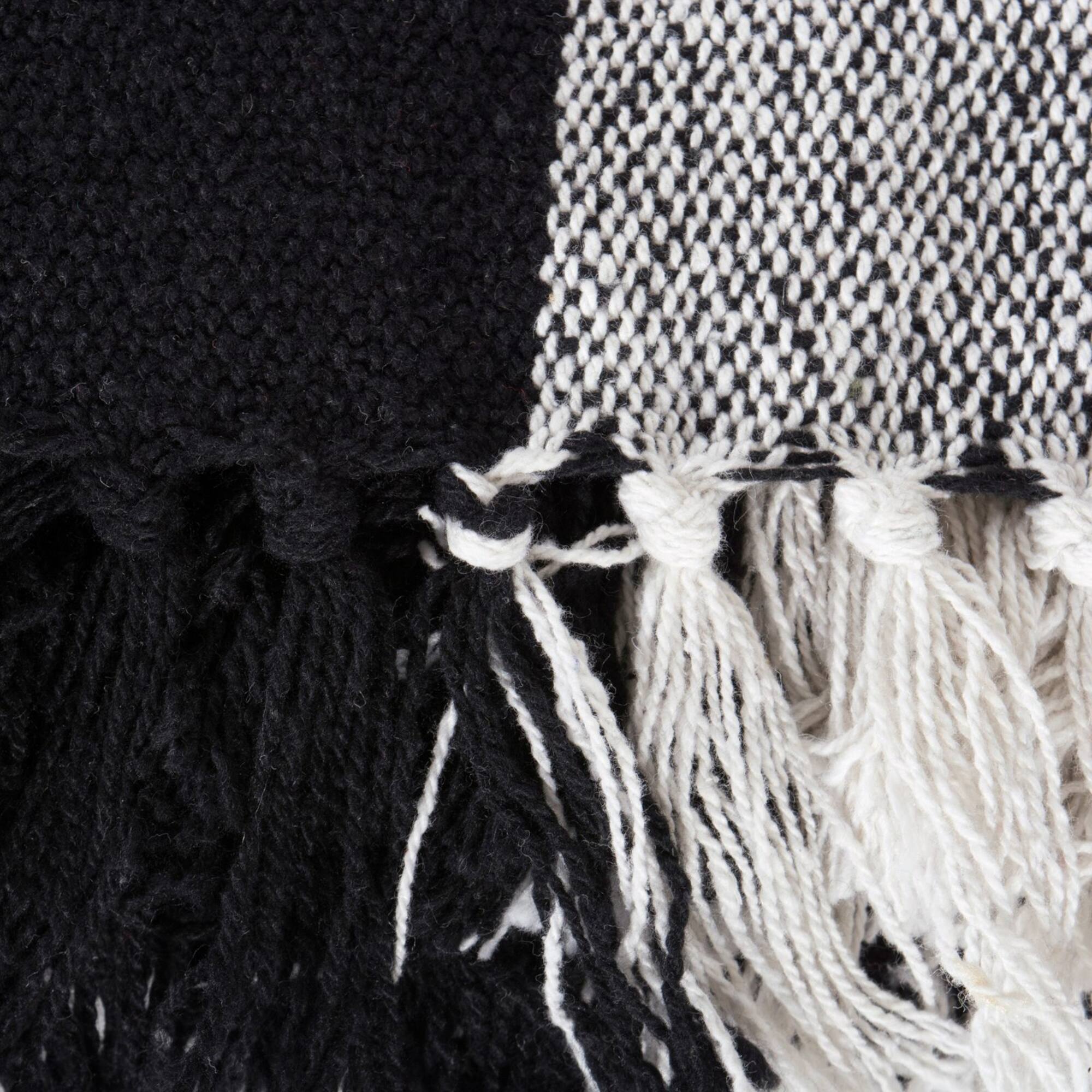 DII® Black & White Buffalo Check Throw